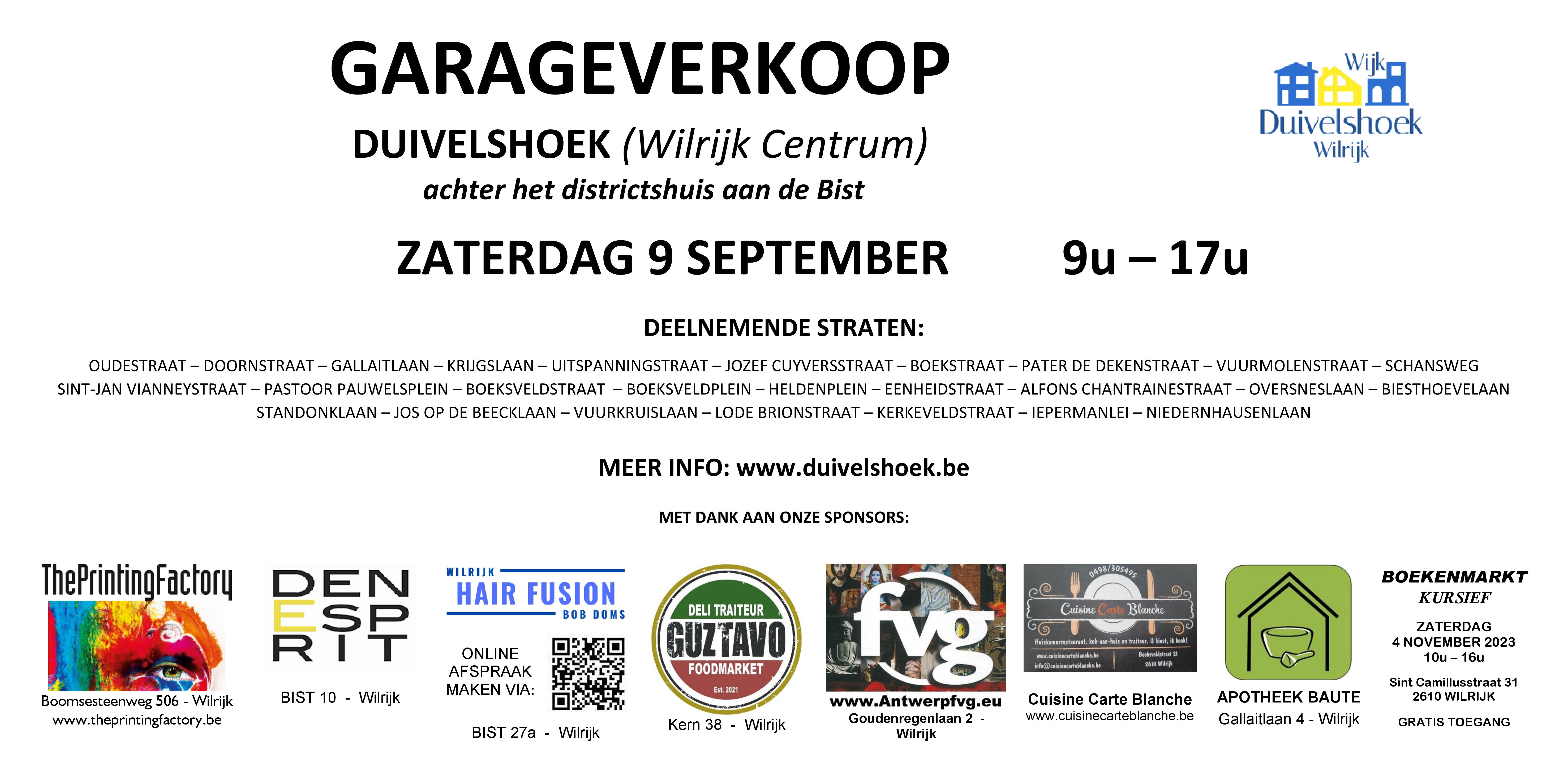 Garageverkoop Duivelshoek