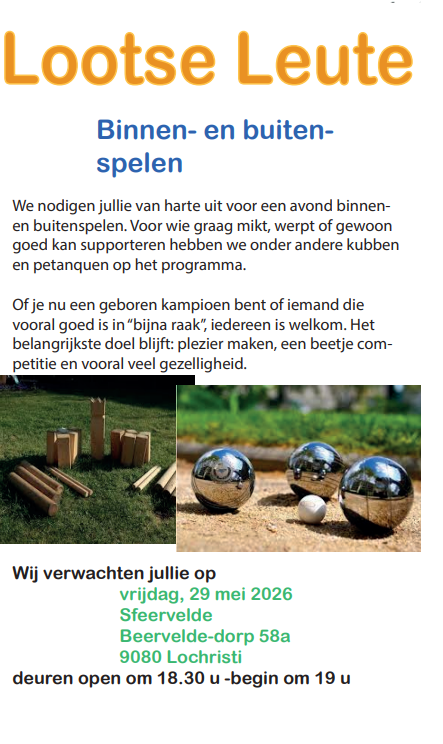 binne buiten spel leute