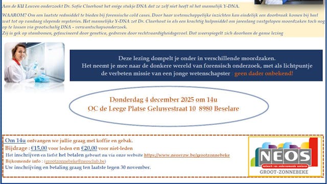 Lezing Sofie Claerhout