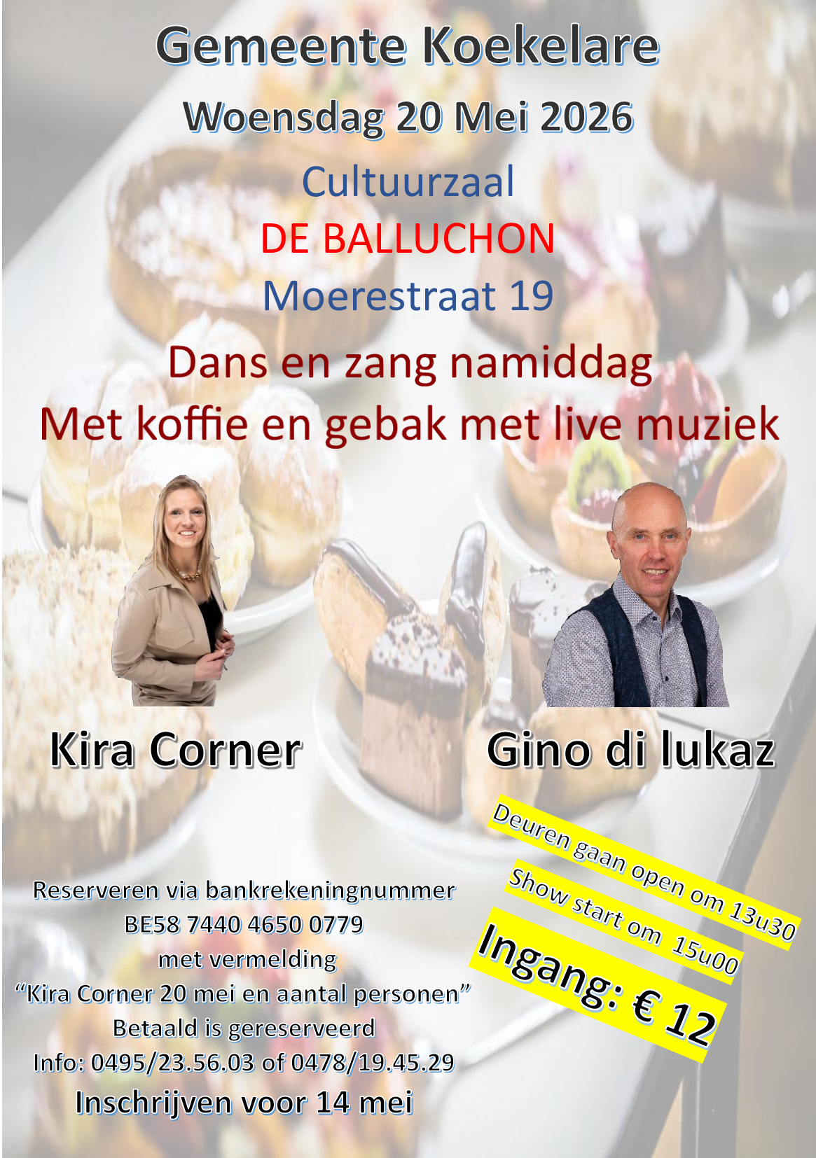 dans en zang namiddag met gebak en koffie