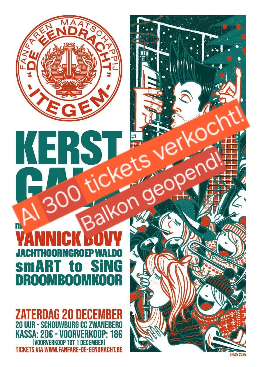 300 tickets reeds verkocht, balkon geopend!