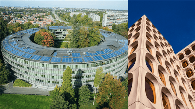 Eropuit met de buren: Iconische kantoorgebouwen CBR en Glaverbel