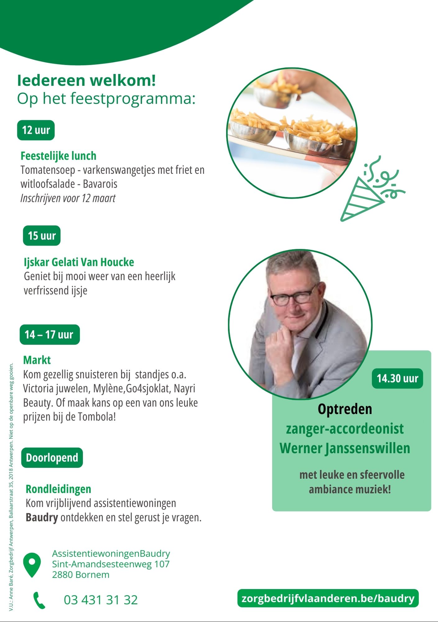 Opendeurdag met minimarkt, rondleiding assistentiewoningen, kennismaking zorgverleners