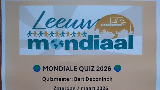 Affiche met alle relevantie gegevens