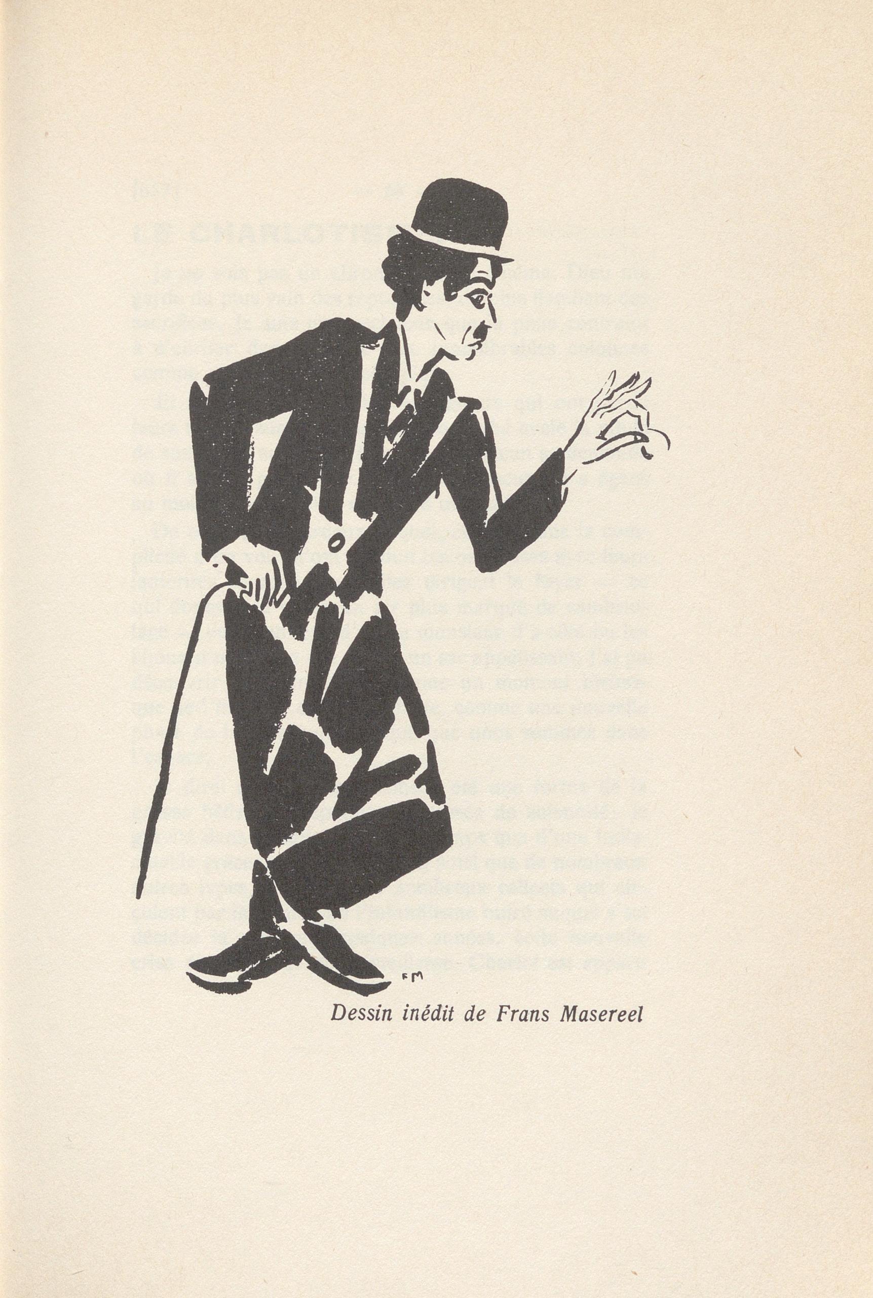 Frans Masereel, 'Charlie Chaplin' uit Le Disque vert (1924)