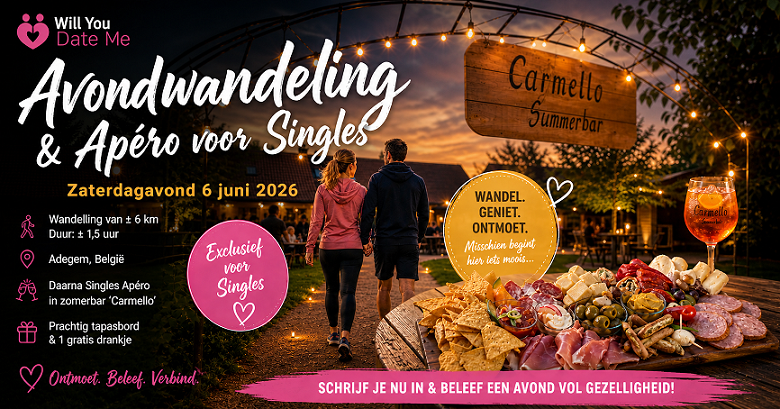 Avondwandeling + Apéro in Adegem (6 juni 2026)
