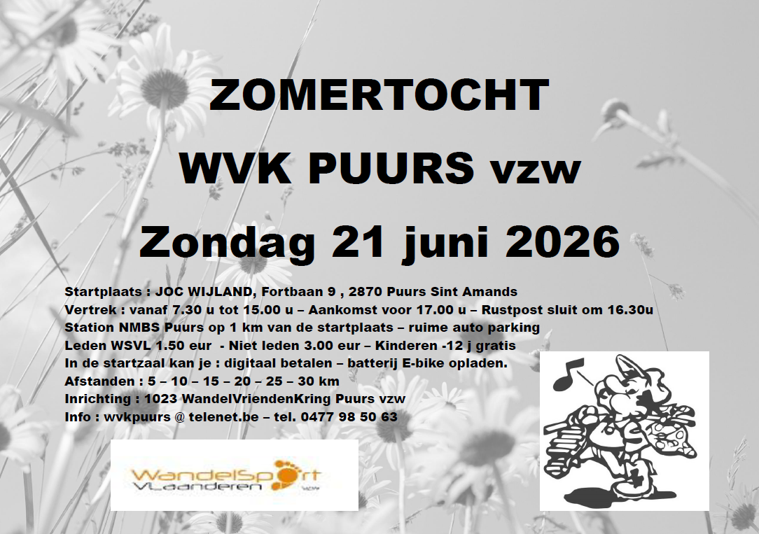ZOMERTOCHT WVK PUURS VZW
