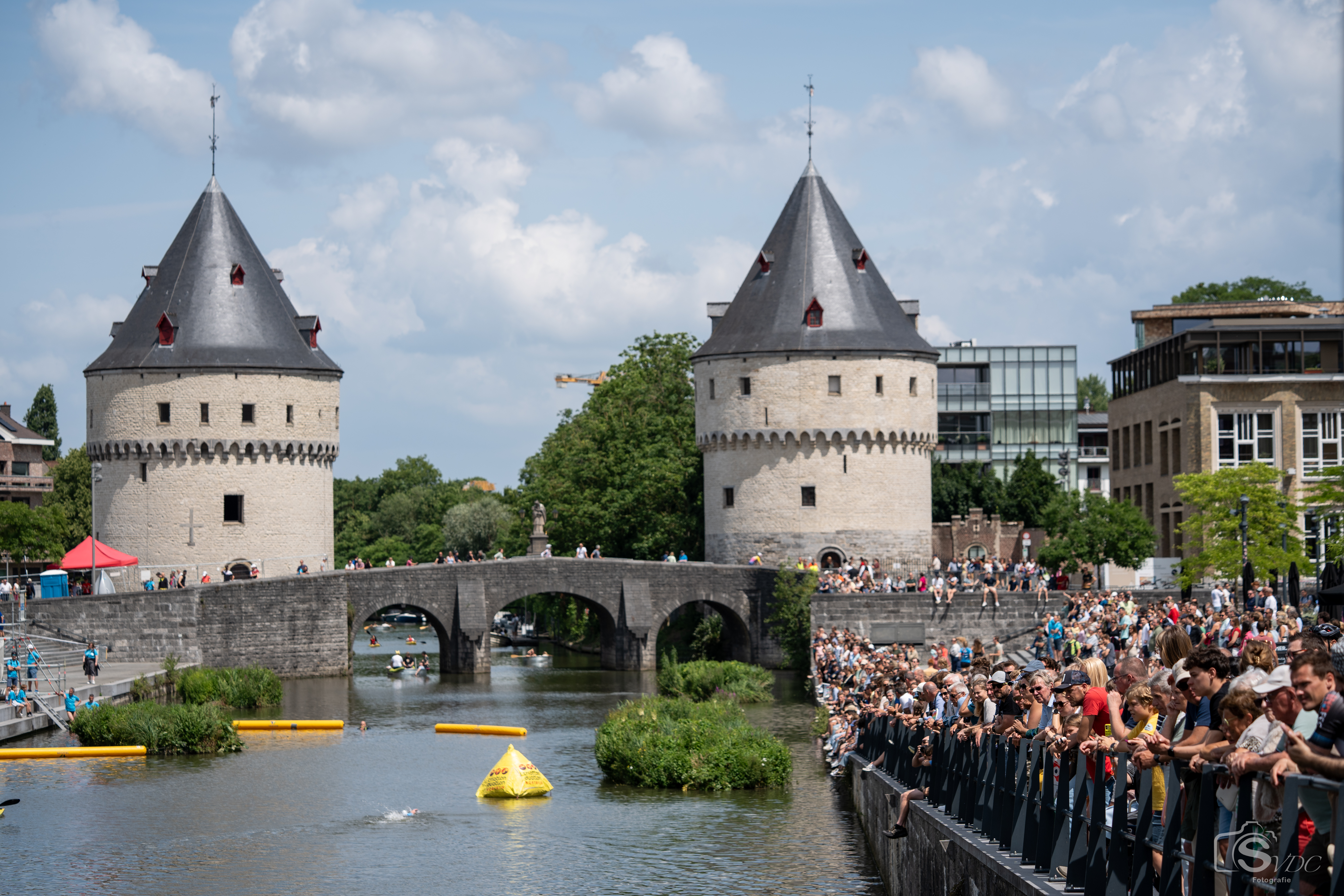 Zwemgedeelte in de Leie