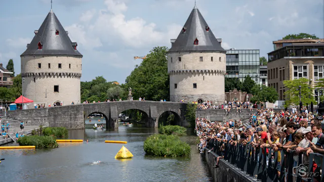 Zwemgedeelte in de Leie