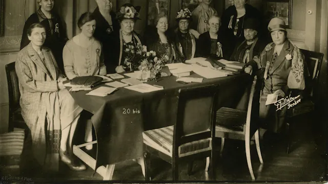 Board Meeting van de Internationale Vrouwenraad (Genève, 1928)
