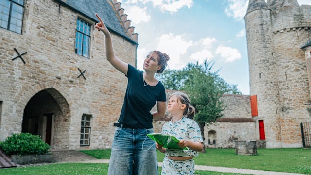 Schatten van Vlieg in het Kasteel van Laarne