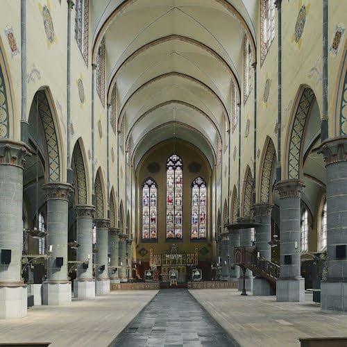 De kerk in het Groot Begijnhof Sint-Amandsberg