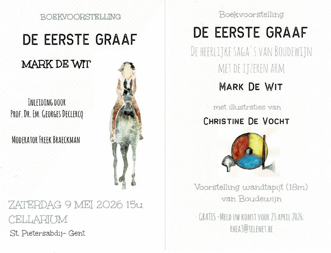 Boekvoorstelling DE EERSTE GRAAF - de heerlijke saga's van Boudewijn met de IJzeren ARM