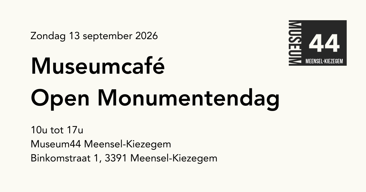 Open Monumentendag in Meensel-Kiezegem