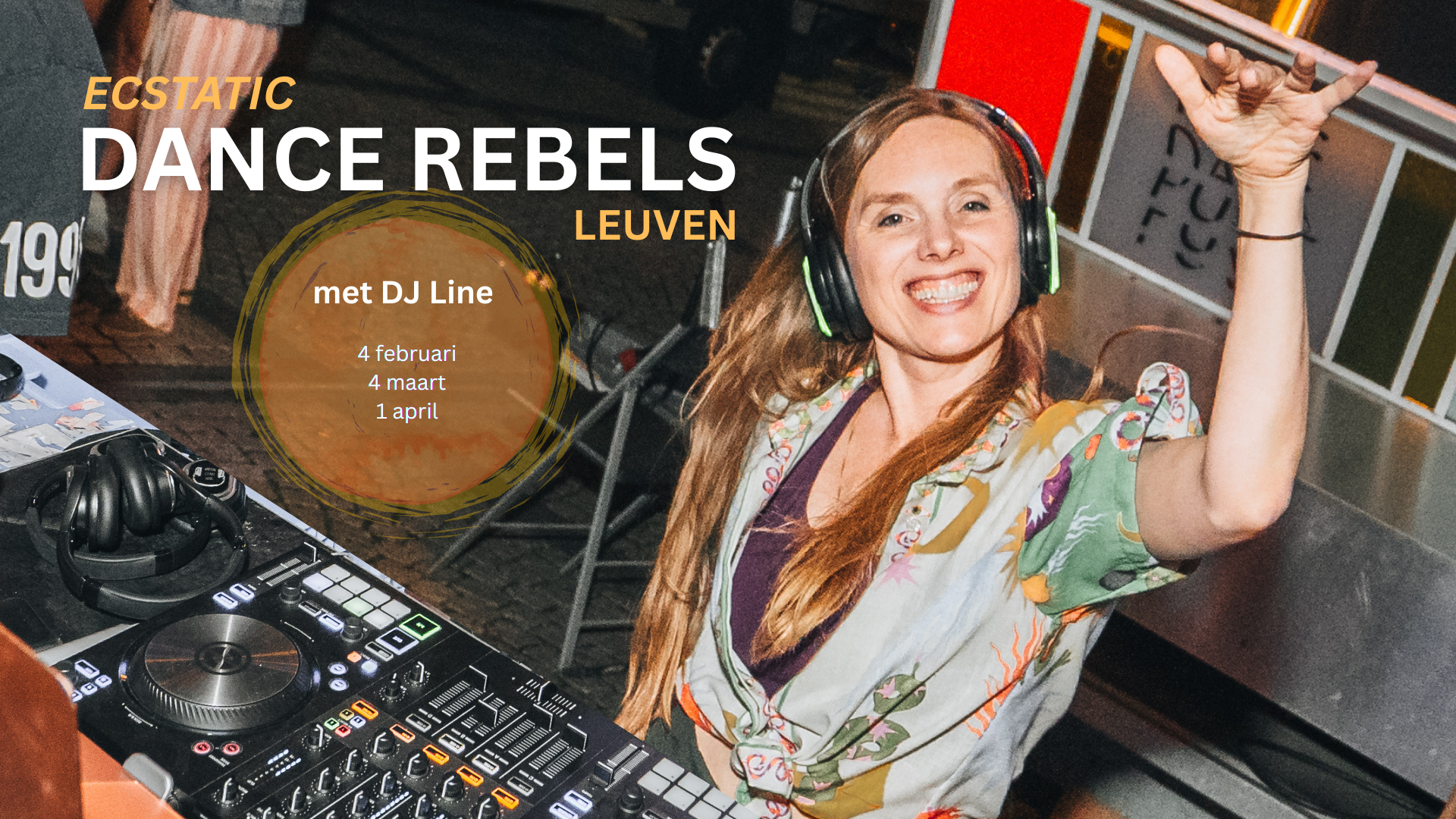 Ecstactic Dance Rebels met live dj