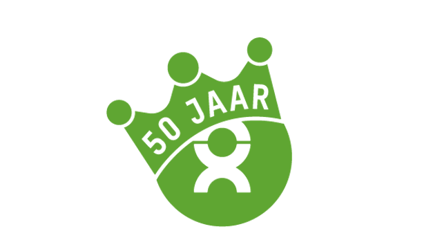 Feestelijk Logo 50jaar Oxfam