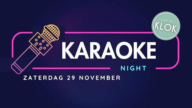 Karaoke Night - Café de Klok