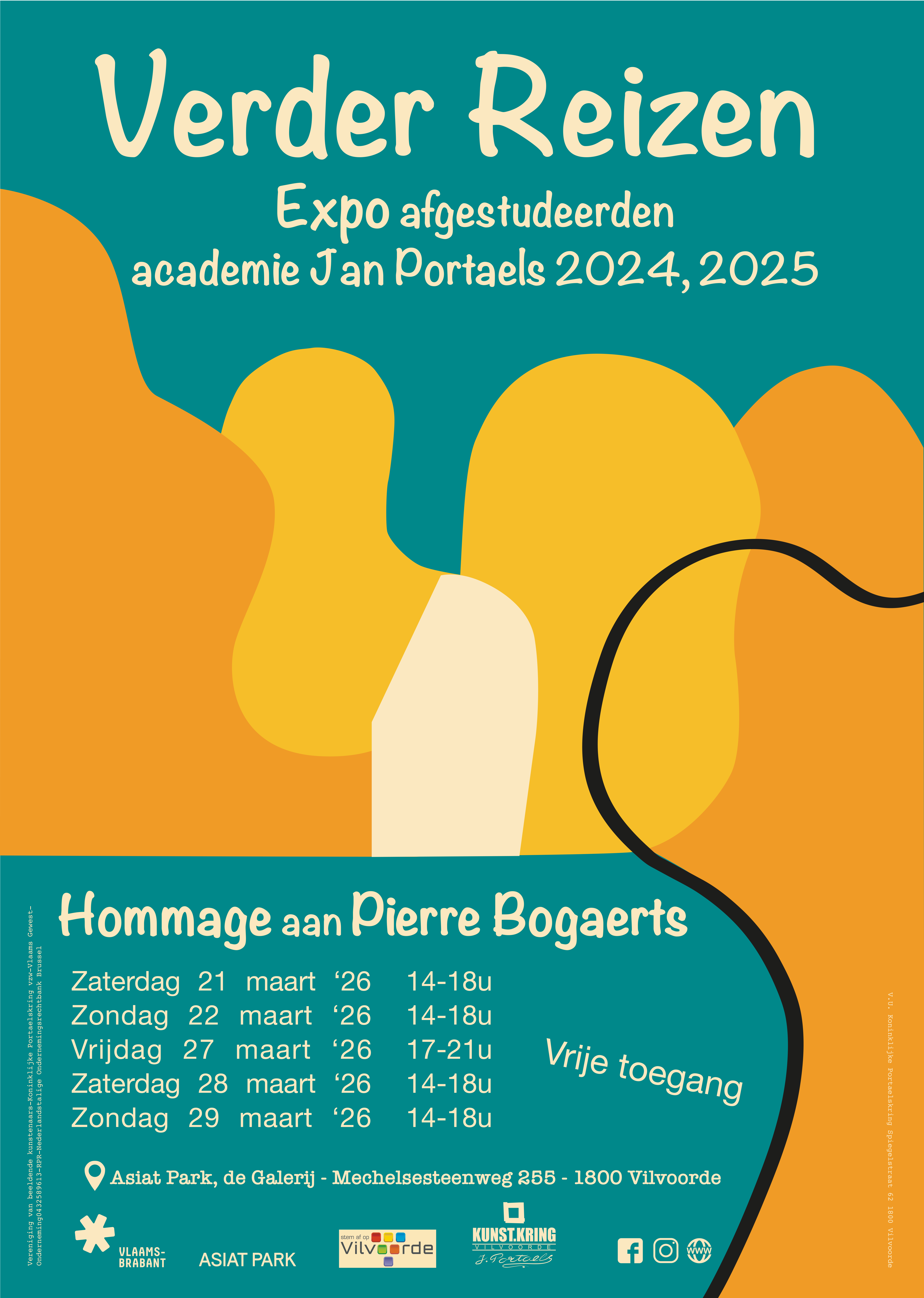 Affiche expo 'Verder reizen'