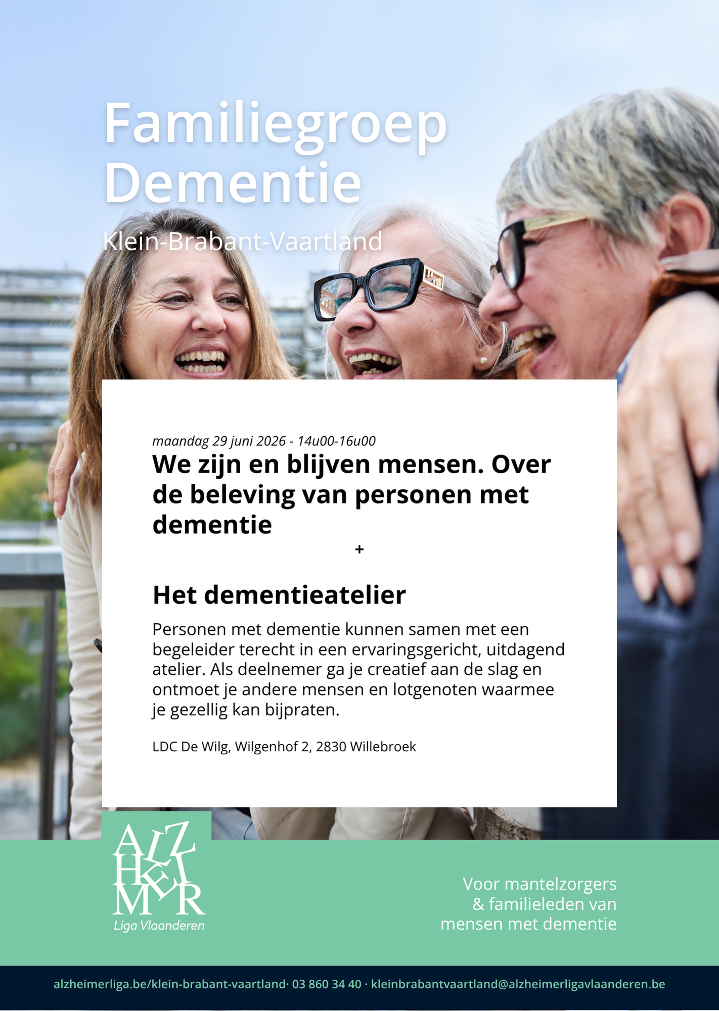 Familiegroep Dementie regio Klein-Brabant - Vaartland: Beleving van personen met dementie