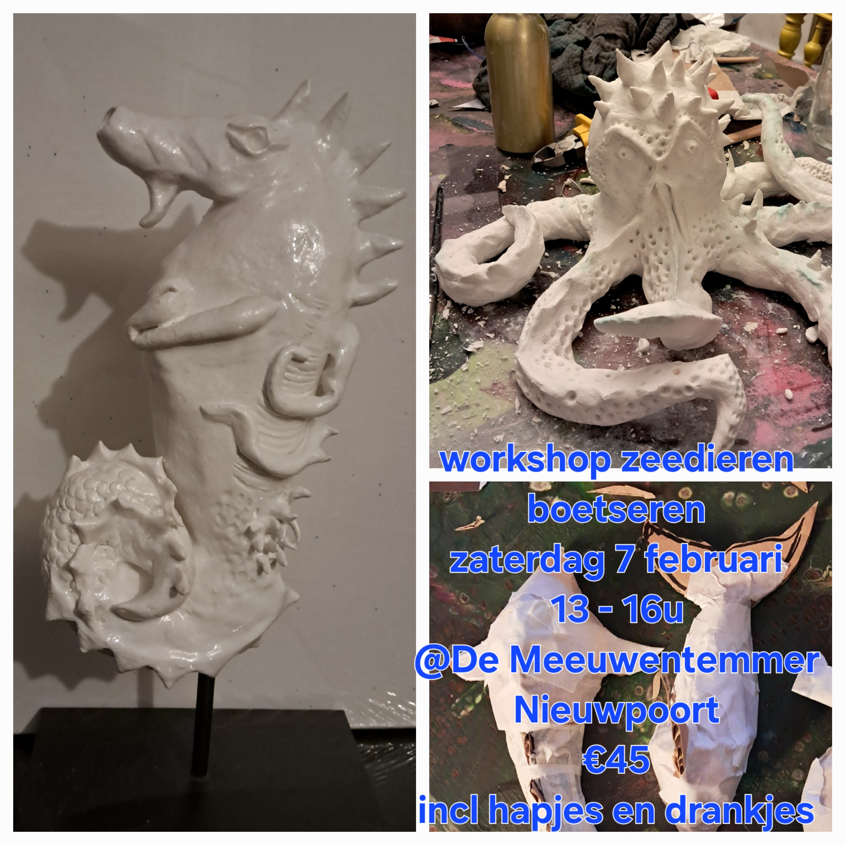 Workshop zeedieren boetseren