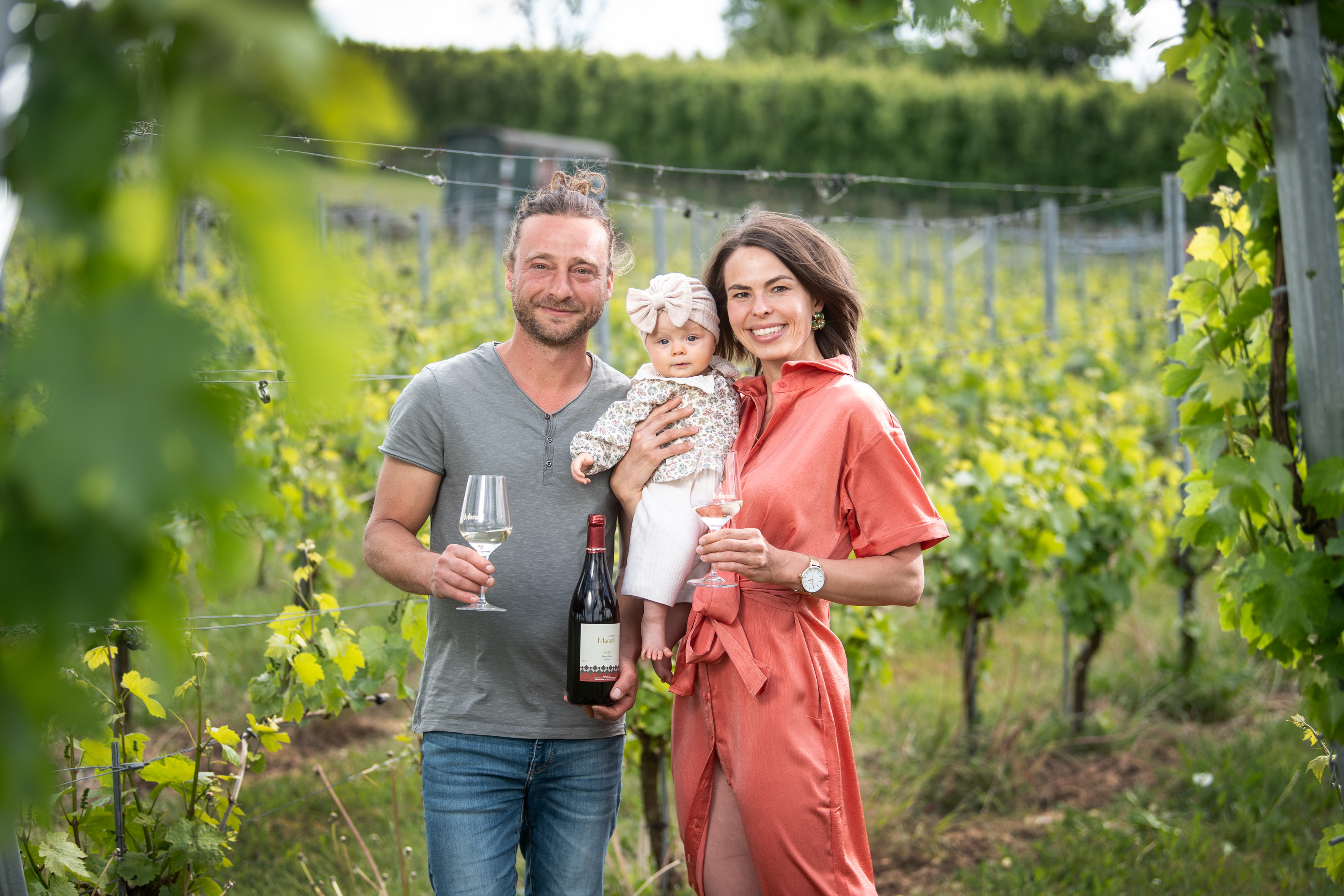 Degusteren op wijndomein Marsnil