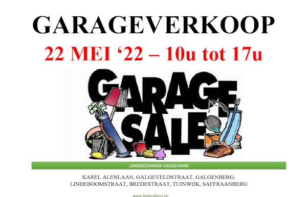 Affiche Garageverkoop Lindrakkers Rommelmarkt