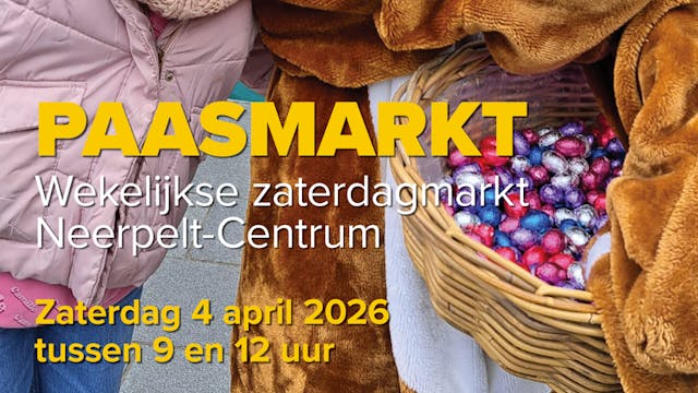 Paasmarkt zaterdagmarkt Pelt