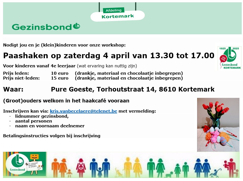 Gezinsbond Kortemark: Paashaken