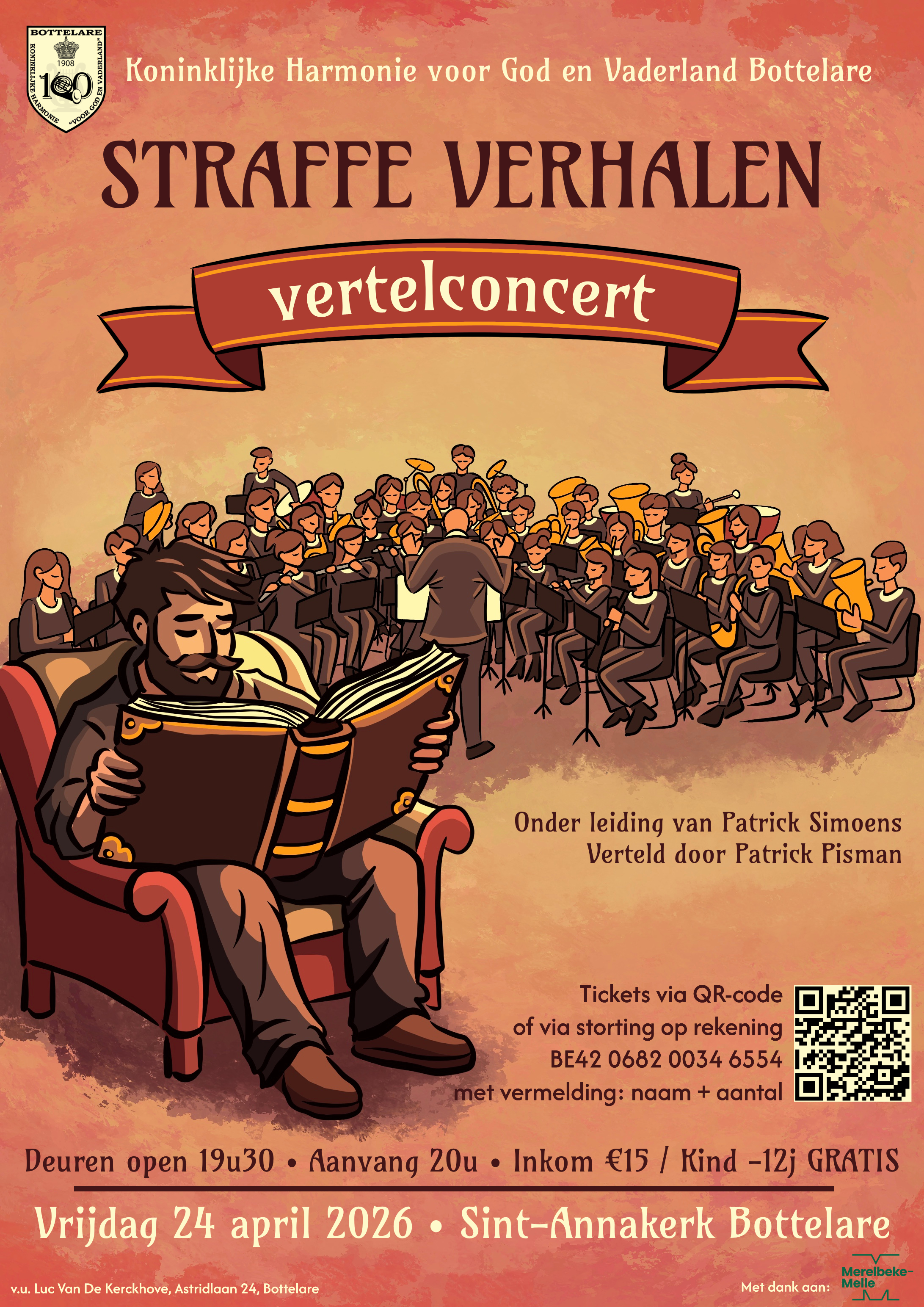 Vertelconcert Bottelare 24 april 2026