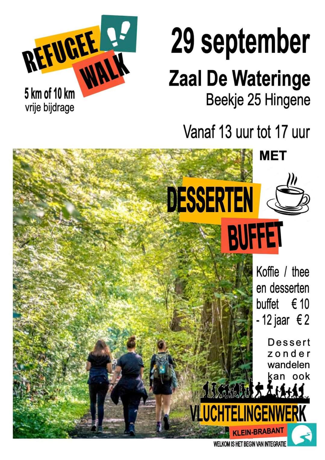 Refugee Walk met desserten buffet
