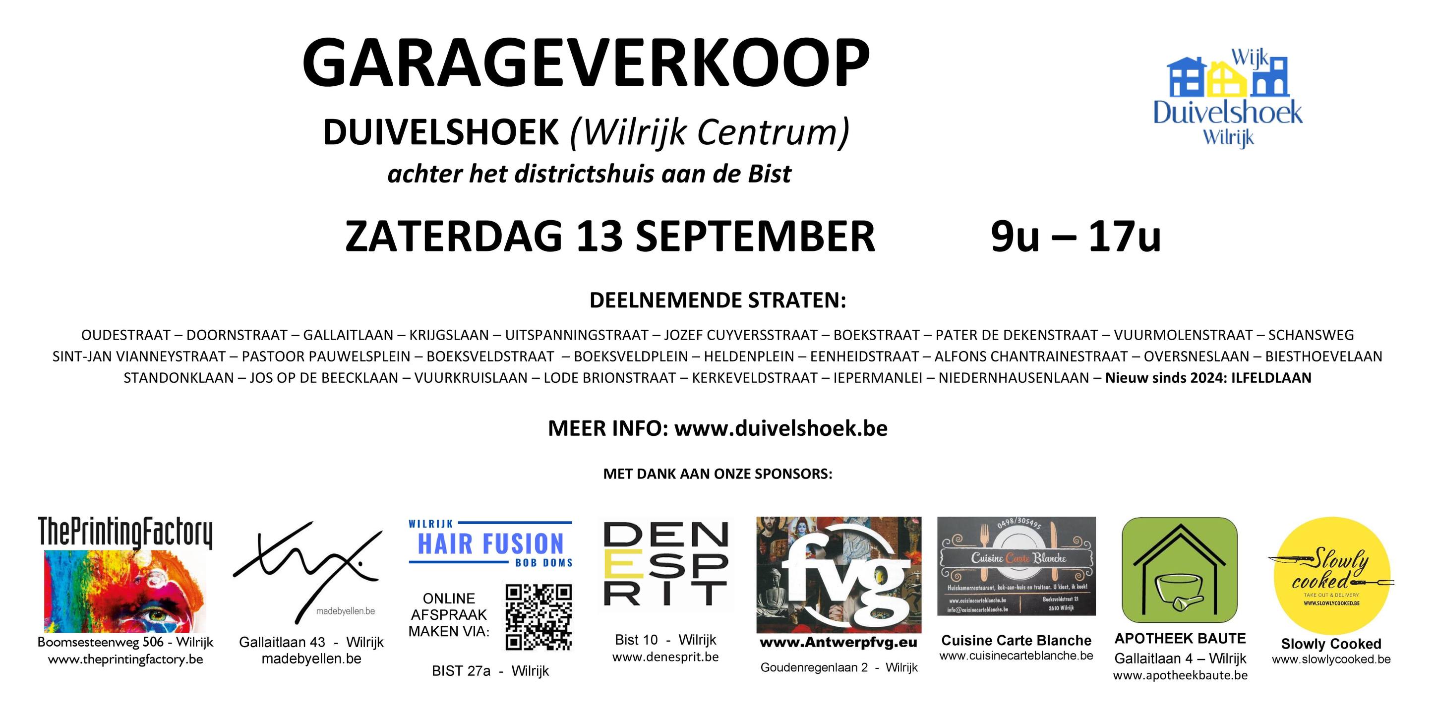 Garageverkoop Duivelshoek