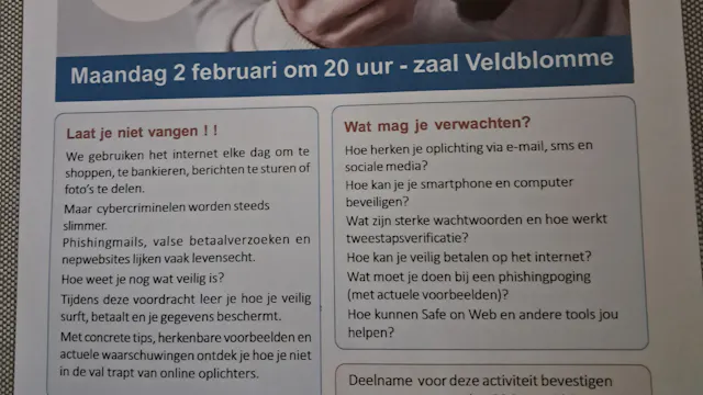 Voordracht cybersecurity