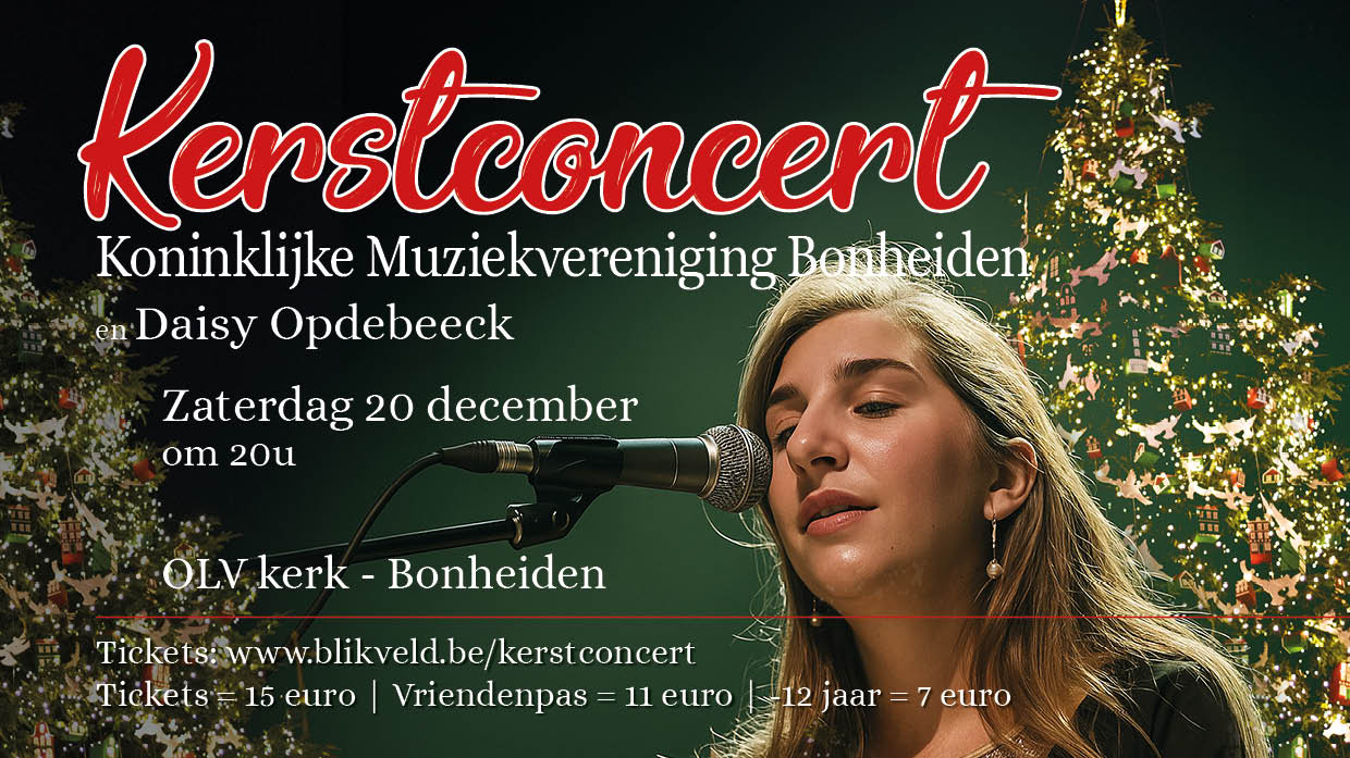 affiche kerstconcert 20 december