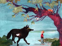 Illustratie 'Peter en de Wolf'