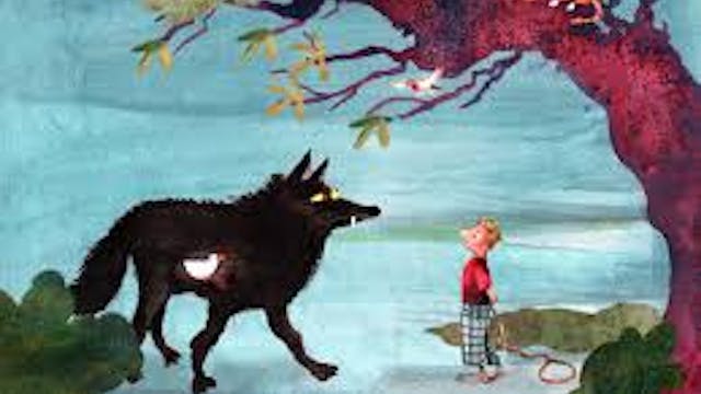 Illustratie 'Peter en de Wolf'