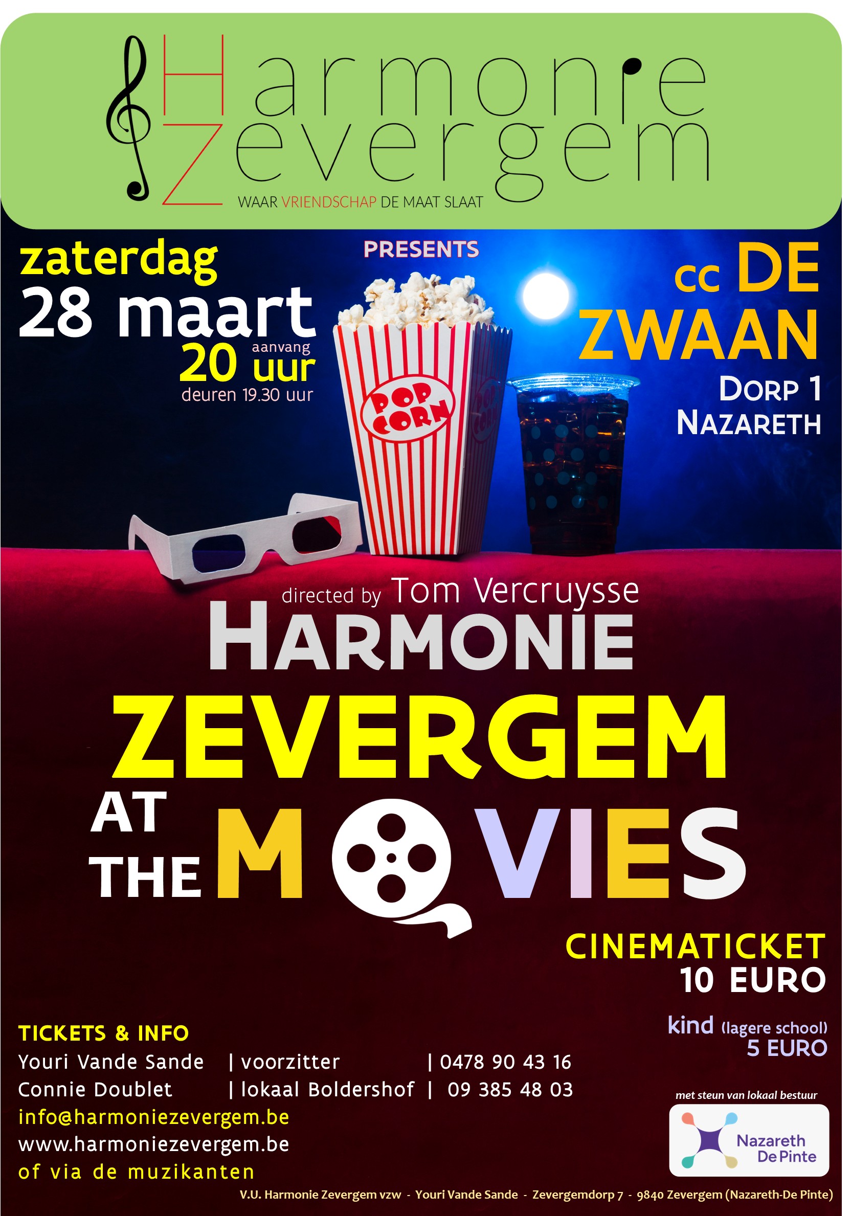 Affiche Filmconcert "HZ at the Movies"
