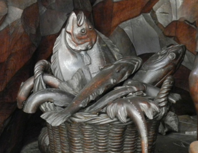 De vissen van de preekstoel