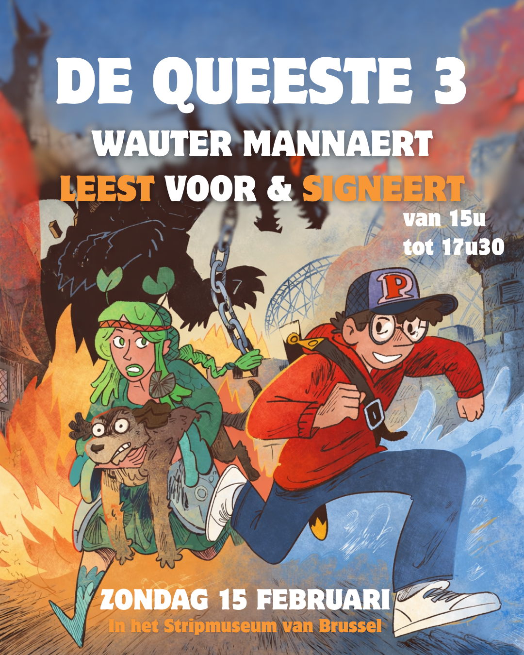 De Queeste nummer 3! Wauter Mannaert leest voor en signeert.