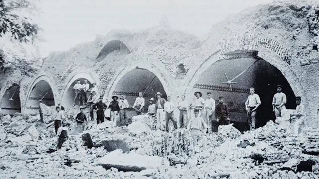 Historische foto bij de kazematten