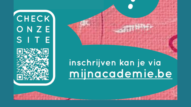 Affiche proeflessen beeldende kunsten