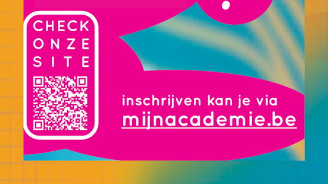 Affiche proeflessen muziek, woord en dans