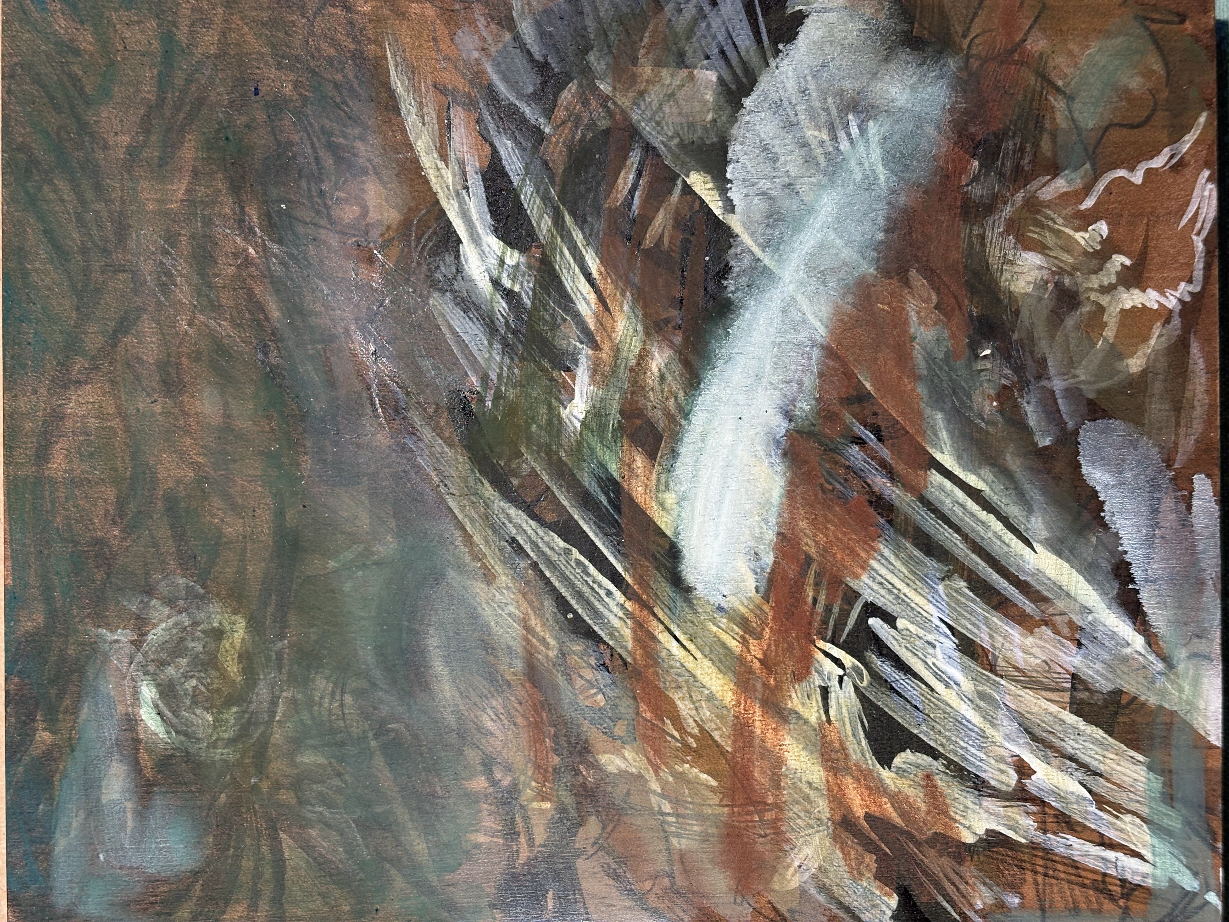 tempera op hout, 15 x 20 cm, 2026 