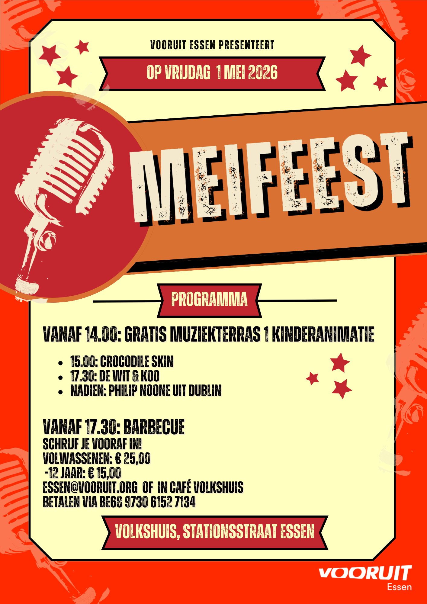 Affiche Meifeest! Vooruit-Essen