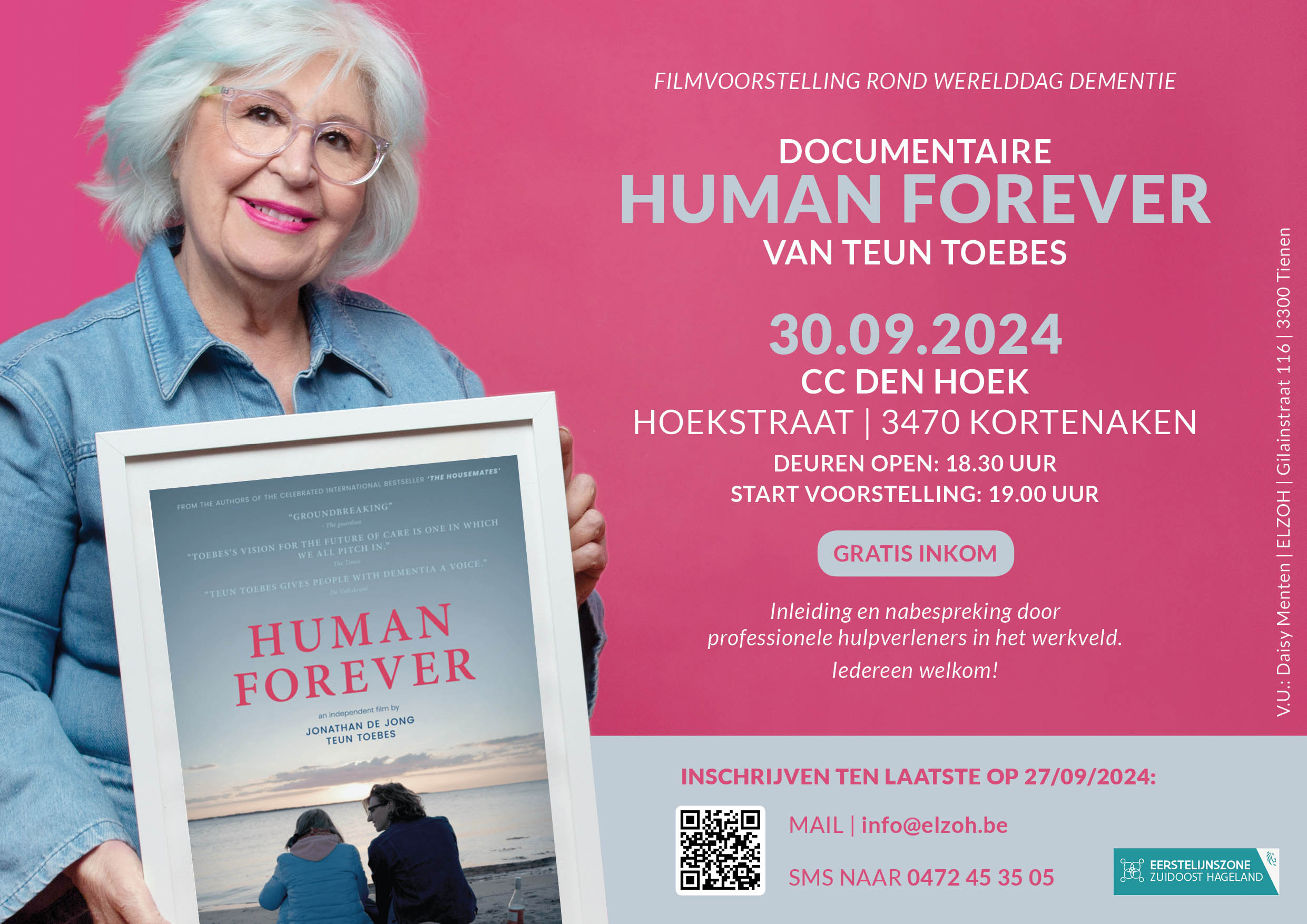 Affiche filmvoorstelling 'Human Forever'