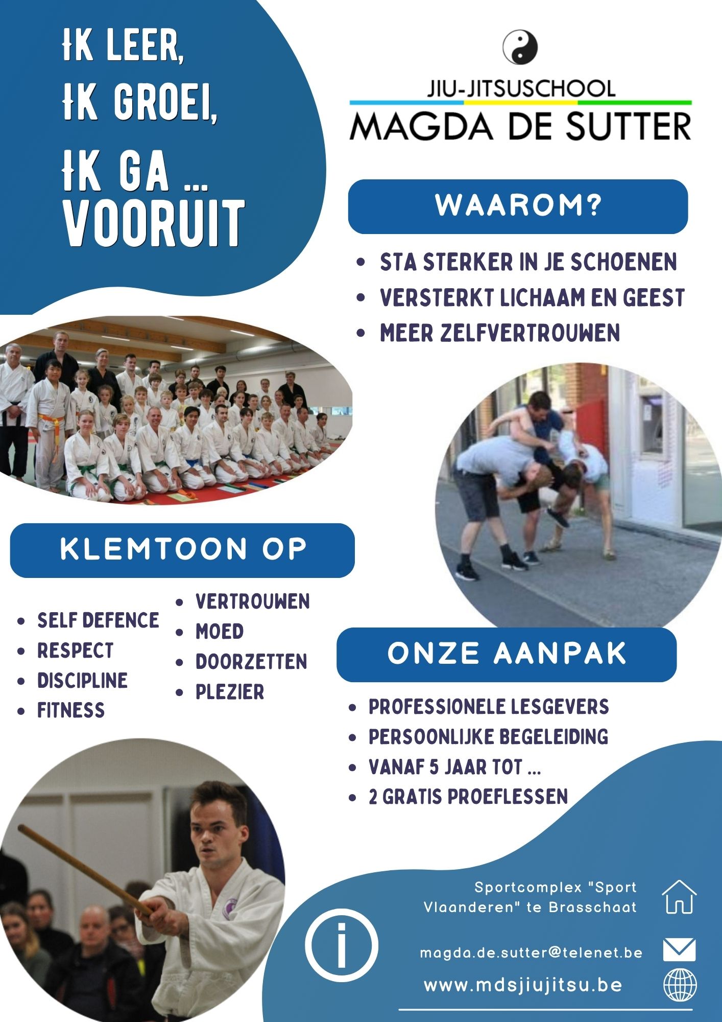 Affiche Jiu Jitsuschool Magda De Sutter