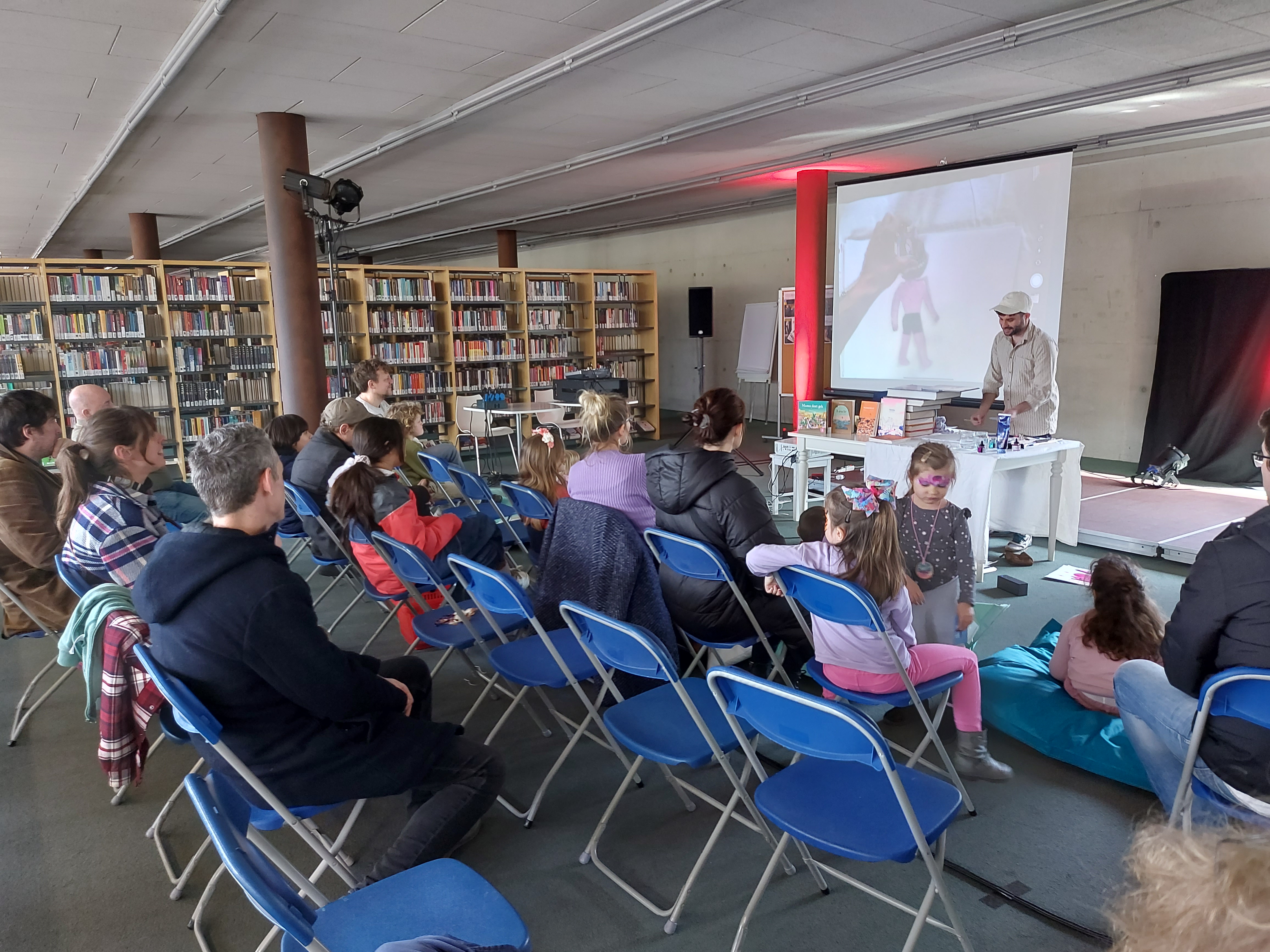 Live illustratiesessie door Dieter De Schutter in Bib Park