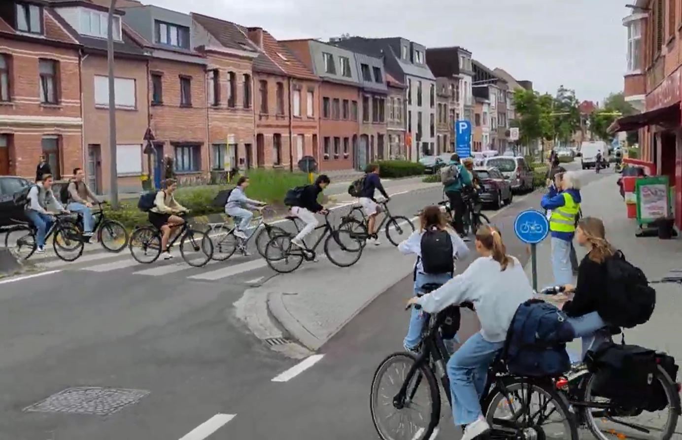 Applaus voor de fietsers