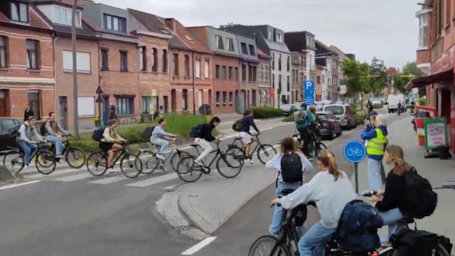 Applaus voor de fietsers