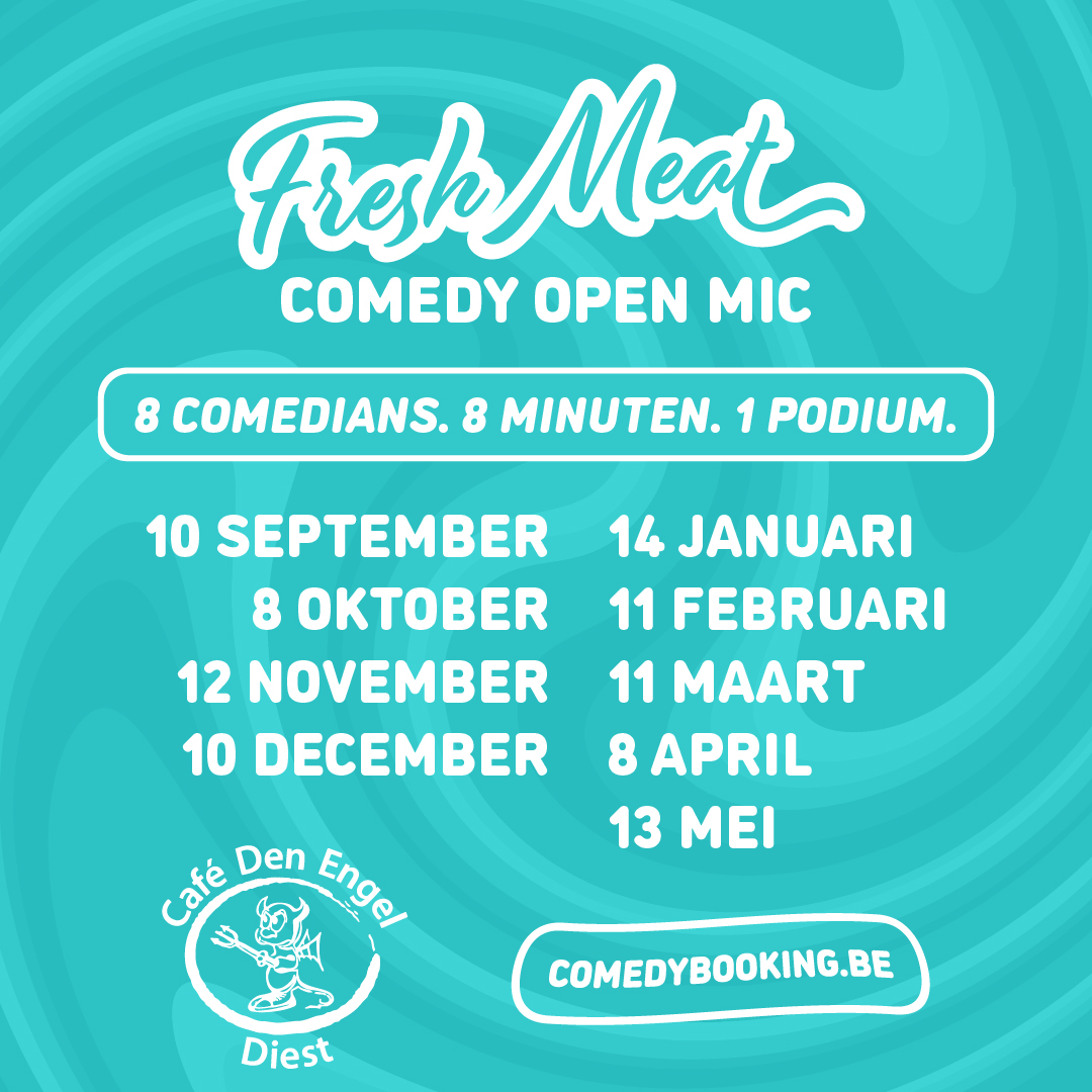 Fresh Meat Comedy Open Mic bij Café Den Engel in Diest