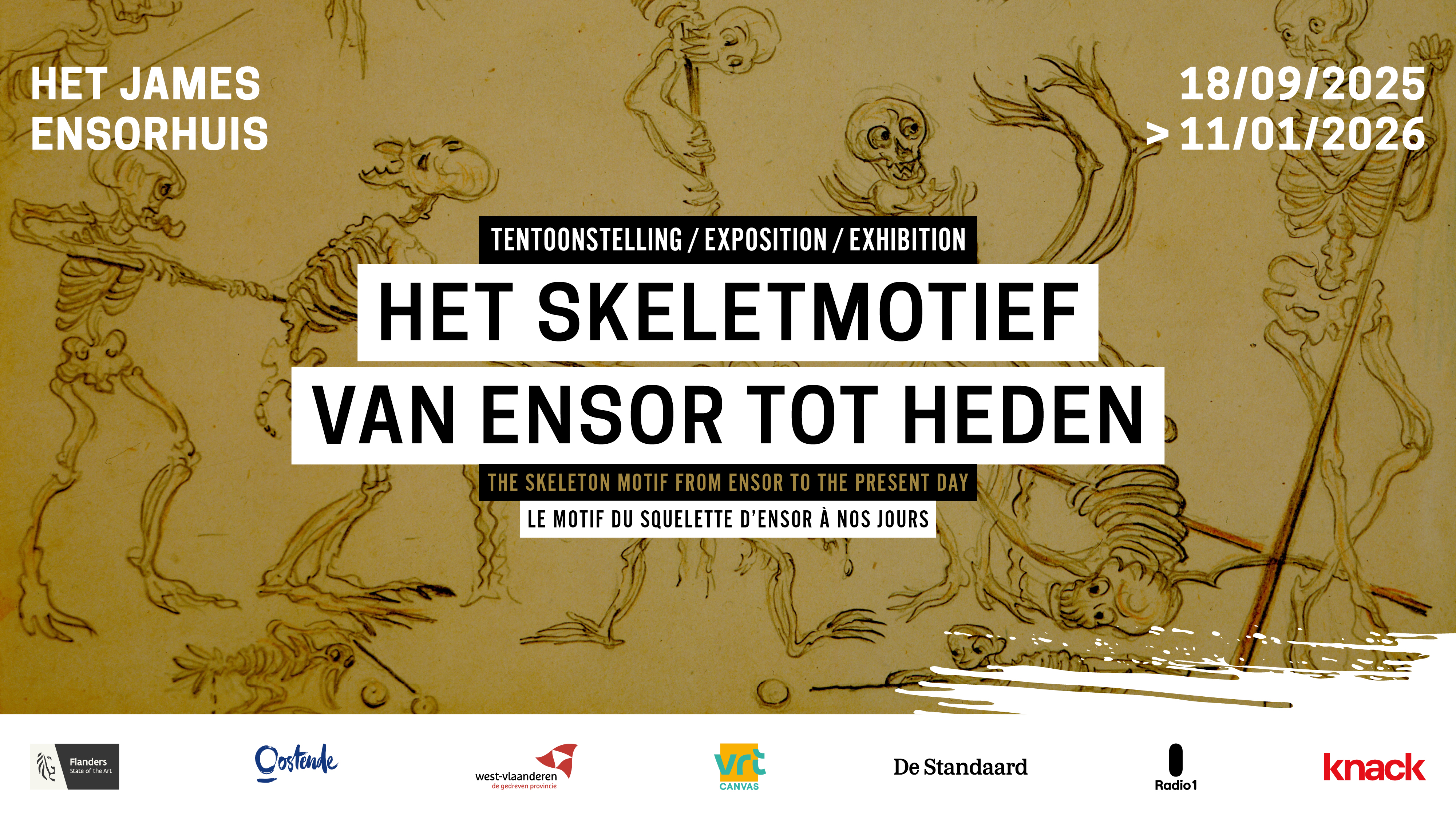 Het skeletmotief van Ensor tot heden